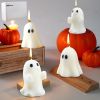 4 Pcs Large Halloween Ghost Candles Halloween Party Decor - 4PCS