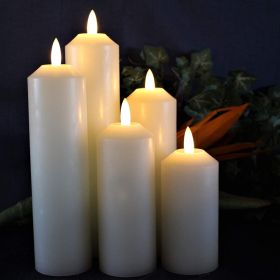 Candles with Timer;  Halloween Candles;  Battery Operated Candles;  LED Candles Set of 5 Decorative Home Decor Candle  - as pic - 5 pics