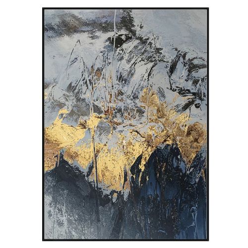 Best Art Blue Gray Yellow Abstract Gold Foil Oil Painting Canvas Handmade Painting Home Decor Oil Painting Artwork No Frame - 60x90cm Best Art Blue Gray Yellow Abstract Gold Foil Oil Painting Canvas Handmade Painting Home Decor Oil Painting Artwork No Frame - 60x90cm