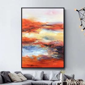 100% Hand Painted Abstract scenery Oil Painting On Canvas Wall Art Frameless Picture Decoration For Live Room Home Decor Gift - 100x150cm