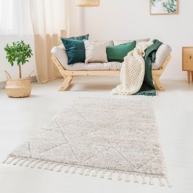 Talas Trellis Area Rug in Cream - as Pic