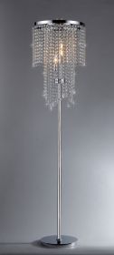 Chrome and Crystal Floor Lamp - FL9262