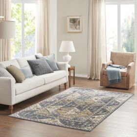 Tiled Border Area Rug - as Pic