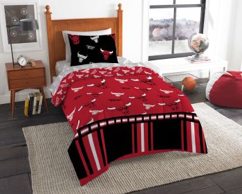 Bulls OFFICIAL NBA Twin Bed In Bag Set - 1NBA/80800/I004/EDC