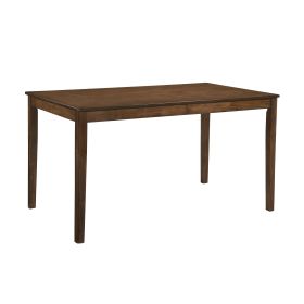 Contemporary Brown Finish Dining Table 1pc Wooden Kitchen Dining Furniture