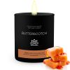 Soy Wax Candle in Glass Jar Butterscotch Clean Burn up to 80 Hours Handmade in USA Natural and Safe by Relaxcation 10 oz - RELAXCATION