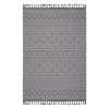 4X6 Grey/White /Geometric Indoor/Outdoor Area Rug - as Pic