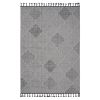 5X7 White/Grey /Trellis Indoor/Outdoor Area Rug - as Pic