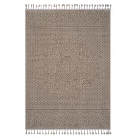 NAAR Guros Collection 4X6 Beige /Medallion Indoor/Outdoor Area Rug - as Pic