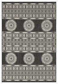 Sunshine GC_HAR2023 Anthracite 5 ft. 3 in. x 7 ft. 3 in. Indoor/Outdoor Area Rug - as Pic