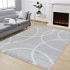 Loft Shag GC_CZY1002 Grey 5 ft. 3 in. x 7 ft. Shaggy Area Rug - as Pic