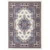 Premium Sakarya Traditional Medallion Area Rug, Ivory/Blue, 7'8"x10'7" - Porcelain