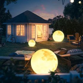 3D Moon Indoor & Outdoor Floor Lamp - one-size