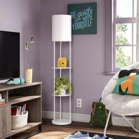 Shelf Floor Lamp White - Room Essentials™ - White