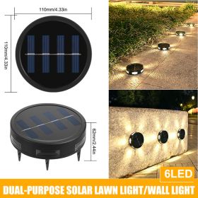 Solar Power Ground Lights Floor Decking Wall Fence Step Path Garden Lamp - As pic