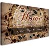 Canvas Prints Home Sweet Home Painting Love Inspirational Motto Family Wall Art for Living Room Bedroom Home Decoration 20x40 - 20inchesx40inches