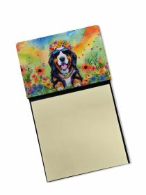 NEW Bernese Mountain Dog Hippie Dawg Sticky Note Holder Refillable Dispenser Self-Sticky Note Pads, Memo Pads Blank Desk Accessories