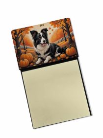 NEW Border Collie Fall Sticky Note Holder Refillable Dispenser Self-Sticky Note Pads, Memo Pads Blank Desk Accessories