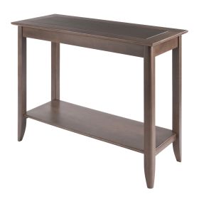 Santino Console Hall Table; Oyster Gray - 16648