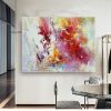 Hand oil painting Wall Art Canvas Prints Painting Artwork Picture Abstract Knife Painting Red Seascape Home Decoration - 50X70cm