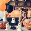 4 Pcs Large Halloween Ghost Candles Halloween Party Decor - 4PCS