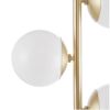 3-Globe Light Floor Lamp with Marble Base - as Pic