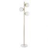 3-Globe Light Floor Lamp with Marble Base - as Pic