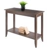 Santino Console Hall Table; Oyster Gray - 16648