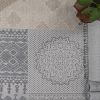 4X6 Grey/White /Geometric Indoor/Outdoor Area Rug - as Pic