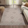 NAAR Guros Collection 4X6 Cream /Trellis Indoor/Outdoor Area Rug - as Pic