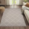 4X6 Ivory /Trellis Indoor/Outdoor Area Rug - as Pic