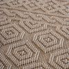 NAAR Guros Collection 2X8 Mocha /Geometric Indoor/Outdoor Area Rug - as Pic