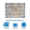 Abstract Area Rug - as Pic