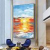 100% Hand Painted Abstract scenery Oil Painting On Canvas Wall Art Frameless Picture Decoration For Live Room Home Decor Gift - 100x150cm