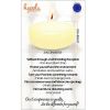 Hyoola 1.75 inch Round Unscented Ivory European Made Floating Candles, Paraffin Wax with Cotton Wicks, 20-Pack - Hyoola