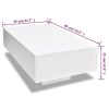 Coffee Table High Gloss White - White