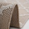 NAAR Guros Collection 2X8 Ivory /Trellis Indoor/Outdoor Area Rug - as Pic