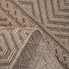 NAAR Guros Collection 2X8 Mocha /Geometric Indoor/Outdoor Area Rug - as Pic