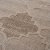 NAAR Guros Collection 2X8 Cream /Trellis Indoor/Outdoor Area Rug - as Pic