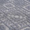 NAAR Guros Collection 2X8 White/Gray /Traditional Indoor/Outdoor Area Rug - as Pic