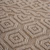 4X6 Mocha /Geometric Indoor/Outdoor Area Rug - as Pic