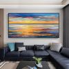 Handmade Hand Painted Wall Art On Canvas Abstract Knife Painting Landscape Dusk For Home Decoration Decor - 60X90cm