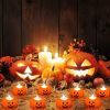 12/24pcs Halloween Pumpkin Candle Light Pumpkin Lantern Lamp Ornaments Ghost Festival Props Halloween Party Supplies Home Decor - 12pcs Type A - China