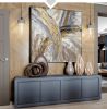 Large Original Hand Painted Abstract Modern Golden Oil Paintings On Canvas Wall Art Entryway Living Room Home Decor No Frame - 100x100cm