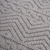 NAAR Guros Collection 2X8 White /Geometric Indoor/Outdoor Area Rug - as Pic