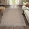 4X6 Mocha /Geometric Indoor/Outdoor Area Rug - as Pic