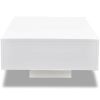 Coffee Table High Gloss White - White