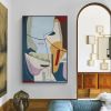 Ha's Art 100% Handmade Abstract Oil Painting Wall Art Modern Minimalist Abstract Picture Canvas Home Decor For Living Room No Frame - 150x220cm