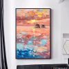 100% Hand Painted Abstract scenery Oil Painting On Canvas Wall Art Frameless Picture Decoration For Live Room Home Decor Gift - 70x140cm