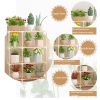 Wooden Multi-Tiered Plant Stand Perfect for Indoor and Outdoor Flower Display - A6